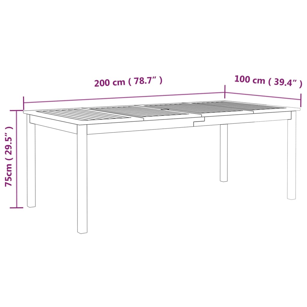 Set Mobilier De Grădină, 9 Piese, Lemn Masiv De Acacia