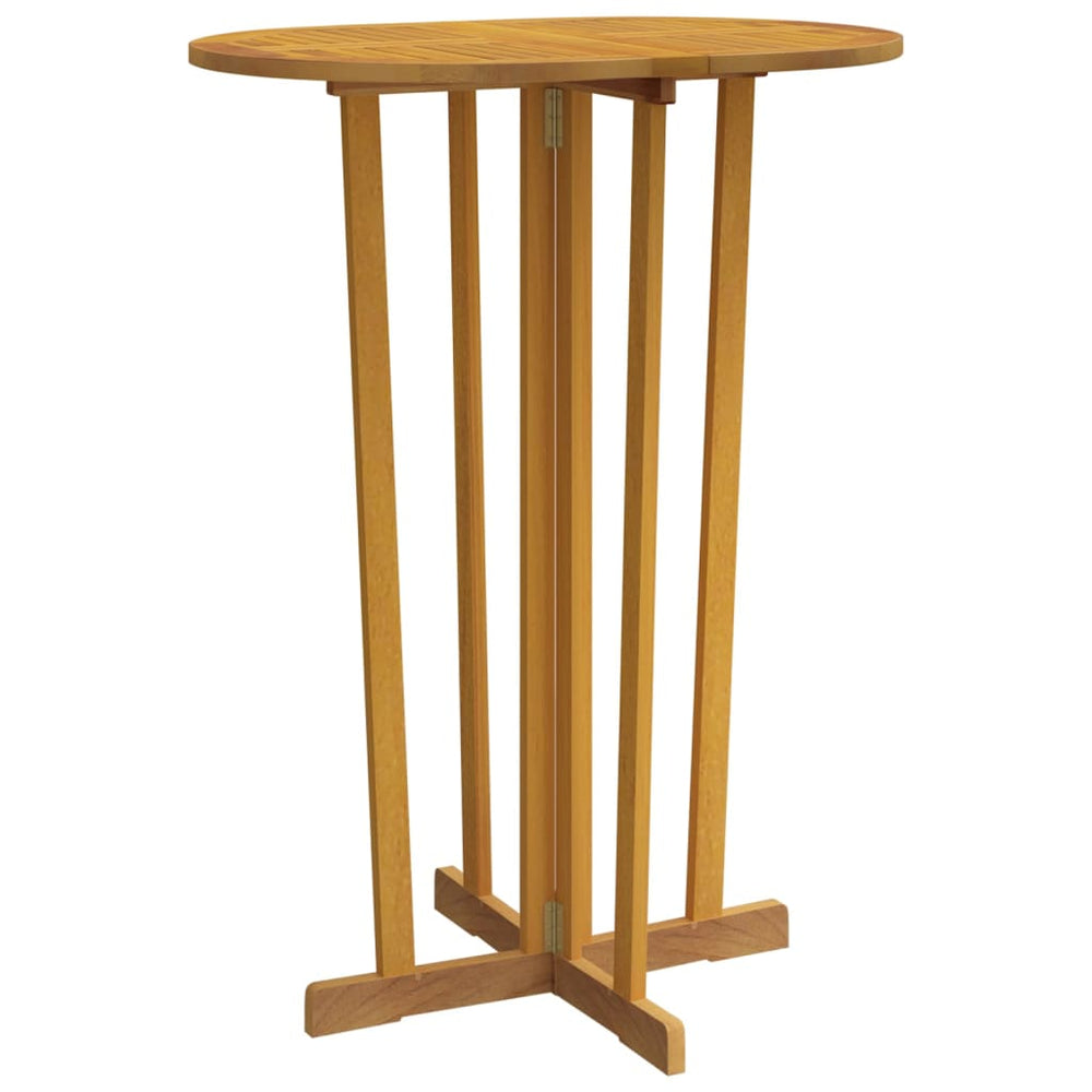 Masă De Bar Pliabilă, 90X65X105 Cm, Lemn Masiv De Tec