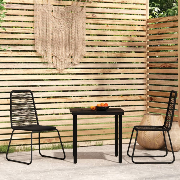 Set De Mobilier Pentru Grădină, 5 Piese, Negru