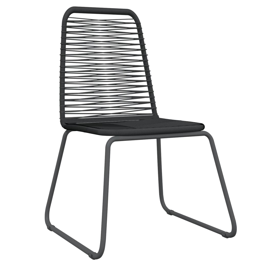Set De Mobilier Pentru Grădină, 5 Piese, Negru