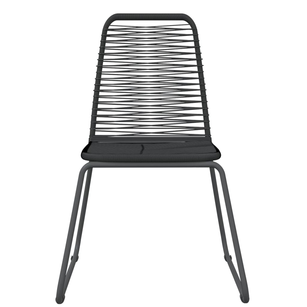Set De Mobilier Pentru Grădină, 3 Piese, Negru