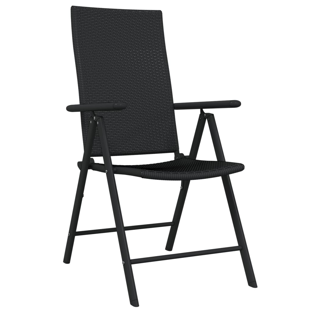 Set De Servit Masa Pentru Grădină, 5 Piese, Negru
