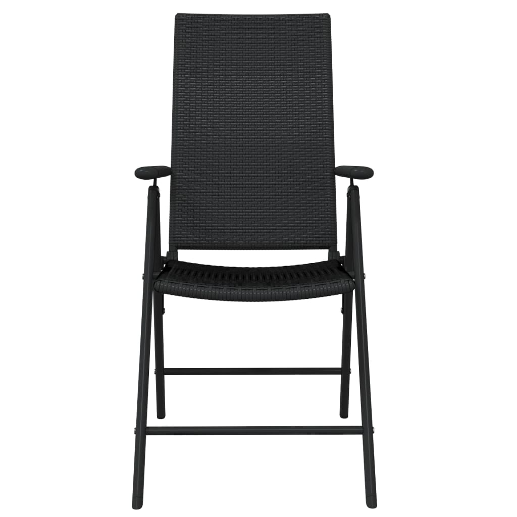 Set De Servit Masa Pentru Grădină, 5 Piese, Negru
