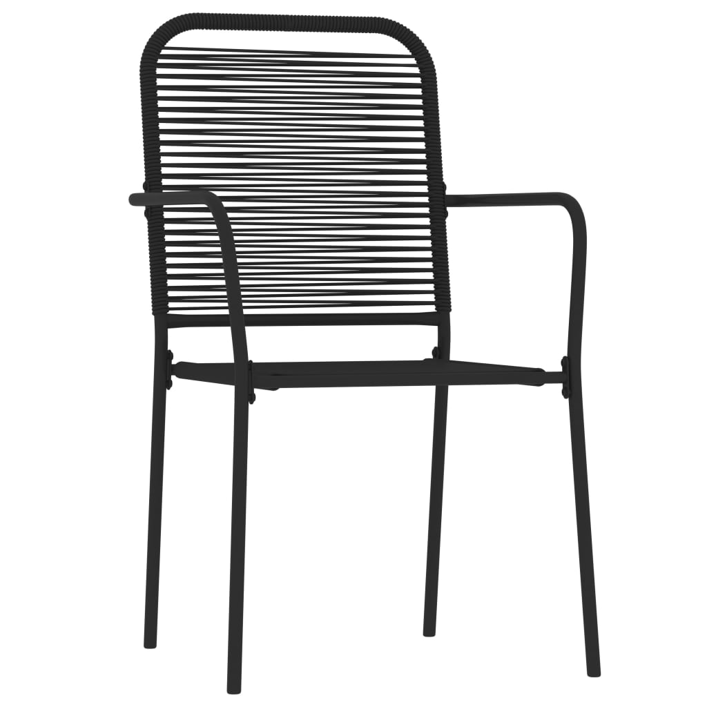Set De Mobilier Pentru Grădină, 3 Piese, Negru