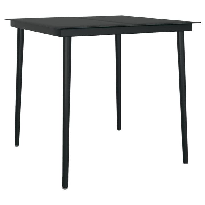 Set De Mobilier Pentru Grădină, 3 Piese, Negru