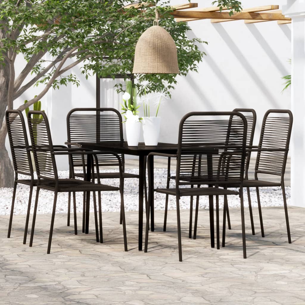 Set De Mobilier Pentru Grădină, 3 Piese, Negru