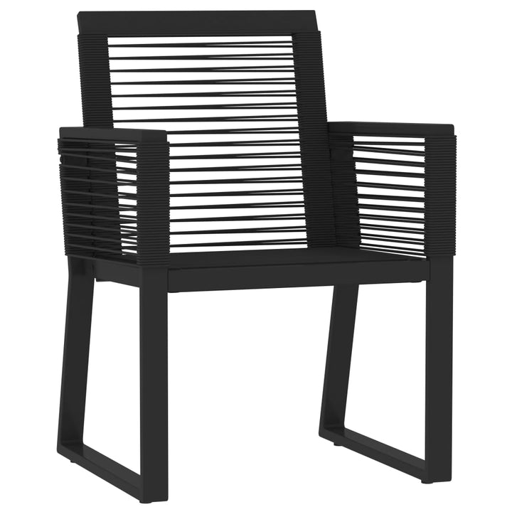 Set Mobilier De Grădină, 7 Piese, Negru