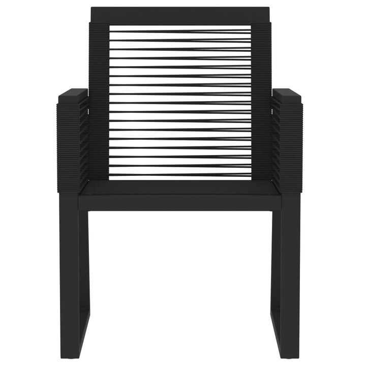 Set Mobilier De Grădină, 7 Piese, Negru