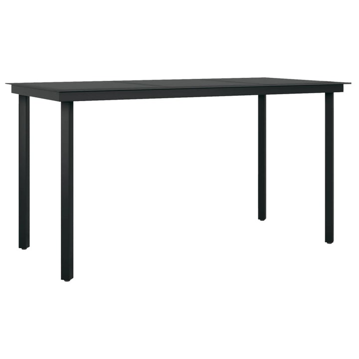 Set Mobilier De Grădină, 7 Piese, Negru