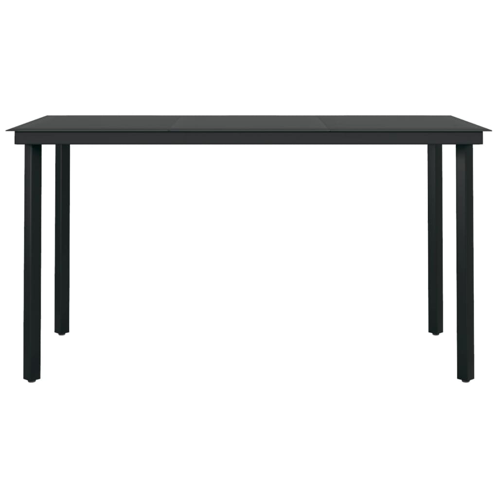 Set Mobilier De Grădină, 7 Piese, Negru