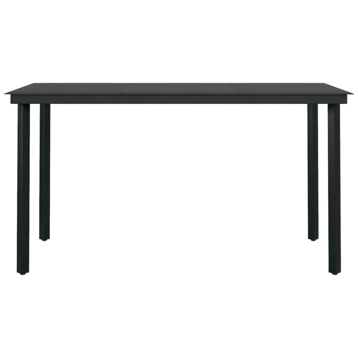 Set Mobilier De Grădină, 7 Piese, Negru