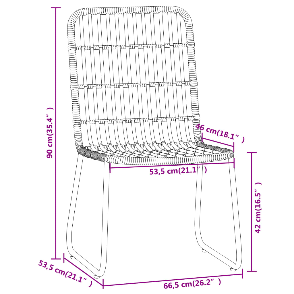 Set De Mobilier Pentru Grădină, 3 Piese,