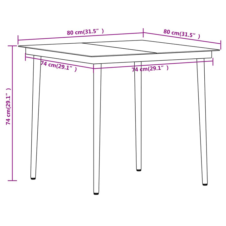 Set De Mobilier Pentru Grădină, 3 Piese,