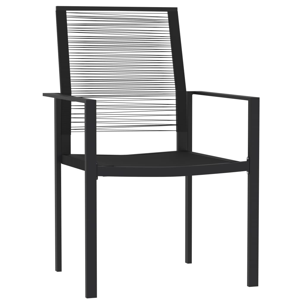 Set Mobilier De Grădină, 3 Piese, Negru