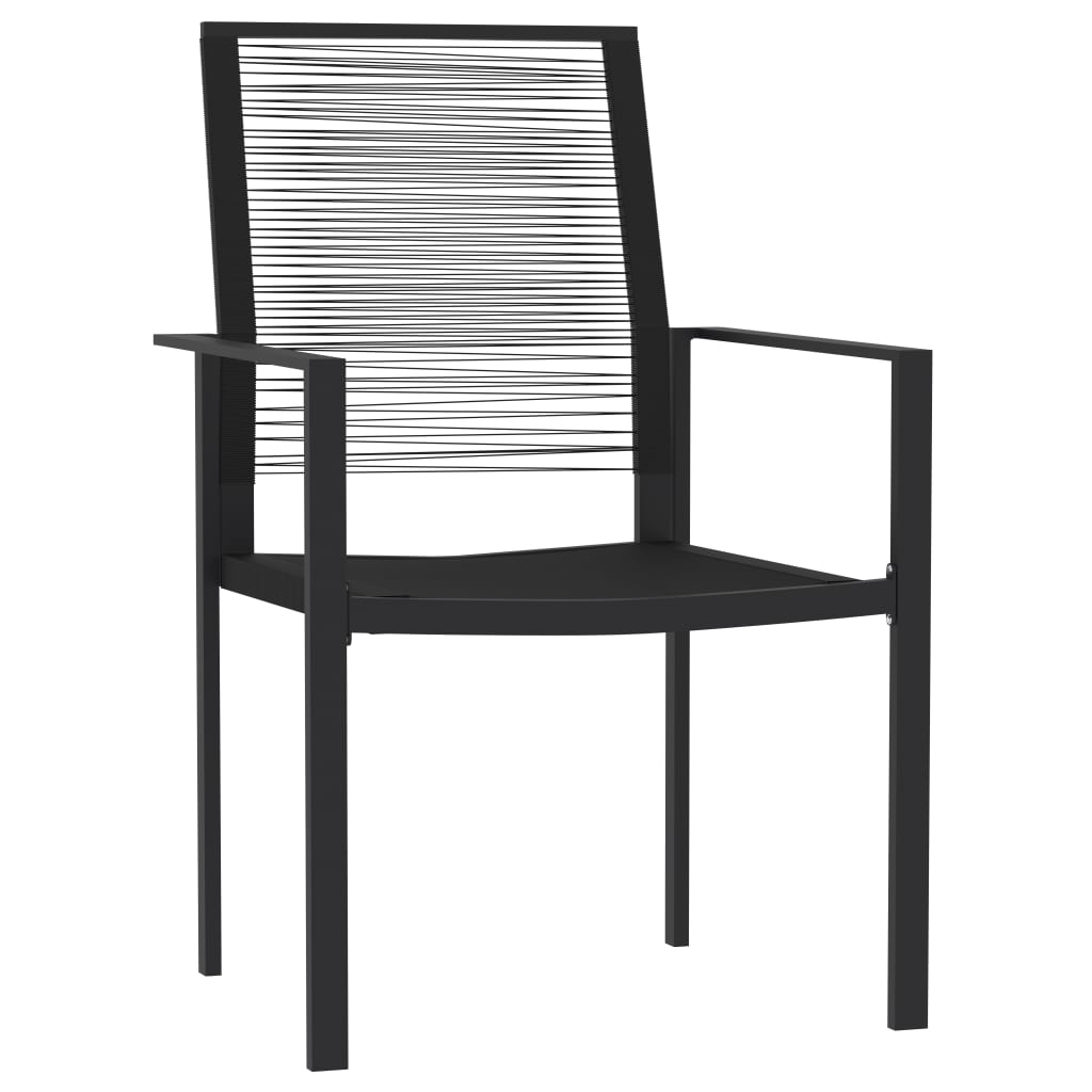 Set Mobilier De Grădină, 3 Piese, Negru