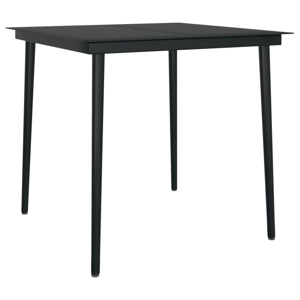 Set Mobilier De Grădină, 3 Piese, Negru