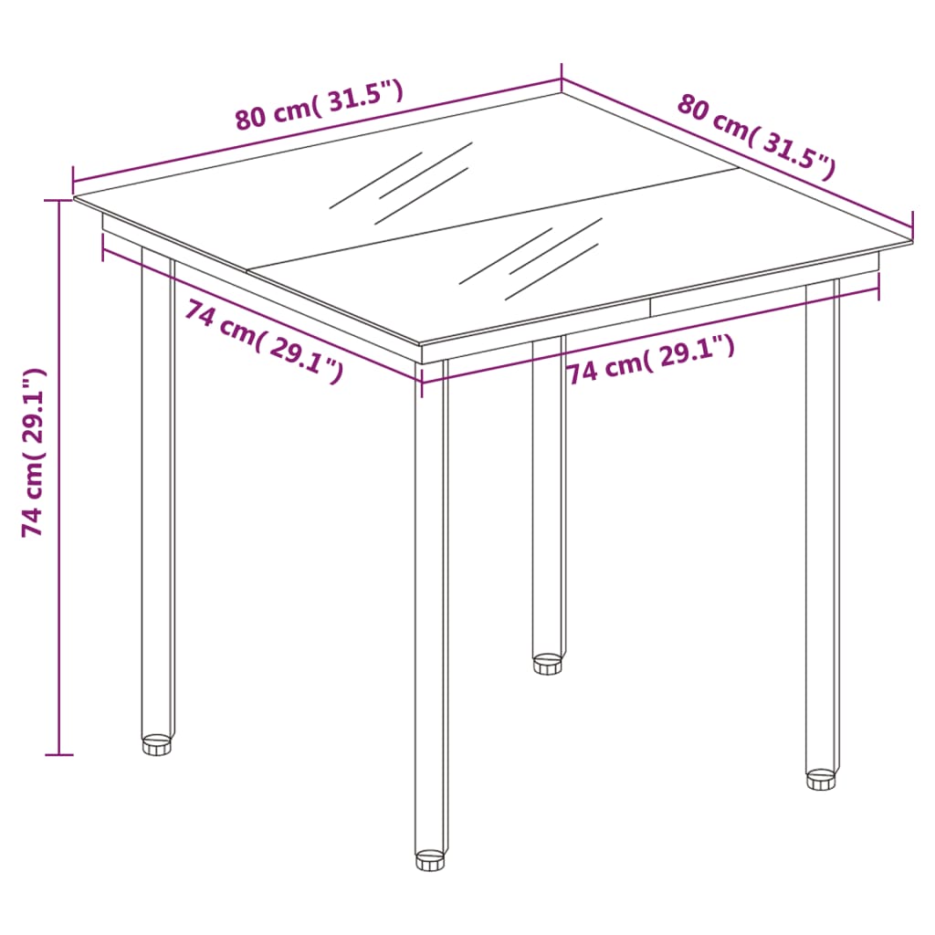 Set Mobilier De Grădină, 5 Piese,