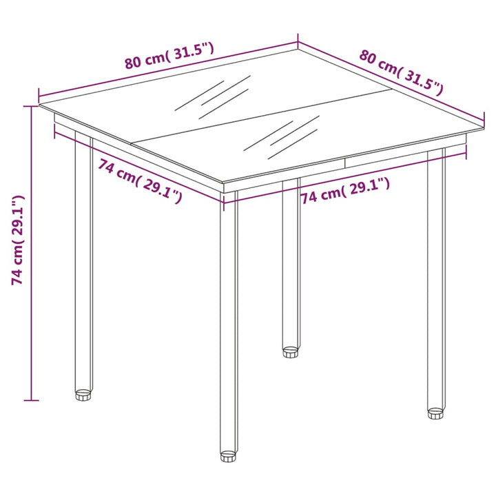Set Mobilier De Grădină, 5 Piese,