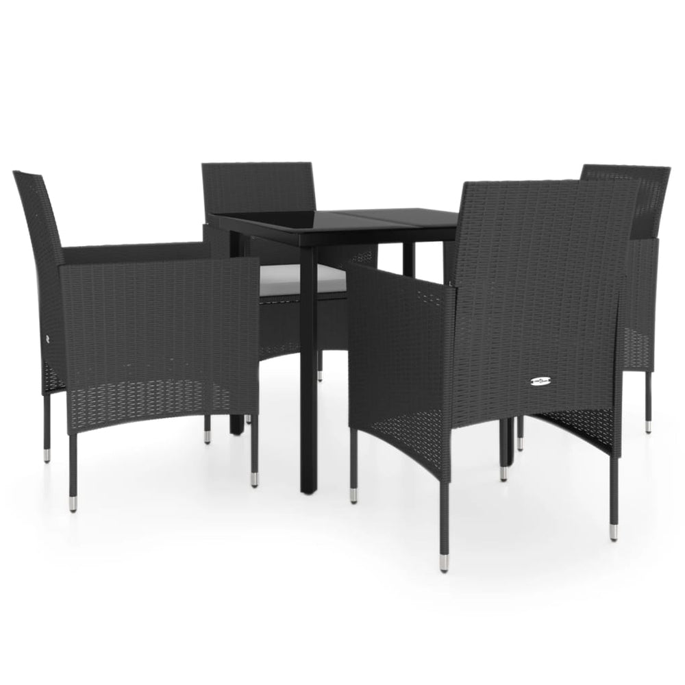 Set Masă Pentru Grădină, 5 Piese, Cu Perne,