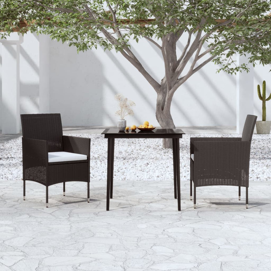 Set Mobilier De Grădină Cu Perne, 3 Piese,
