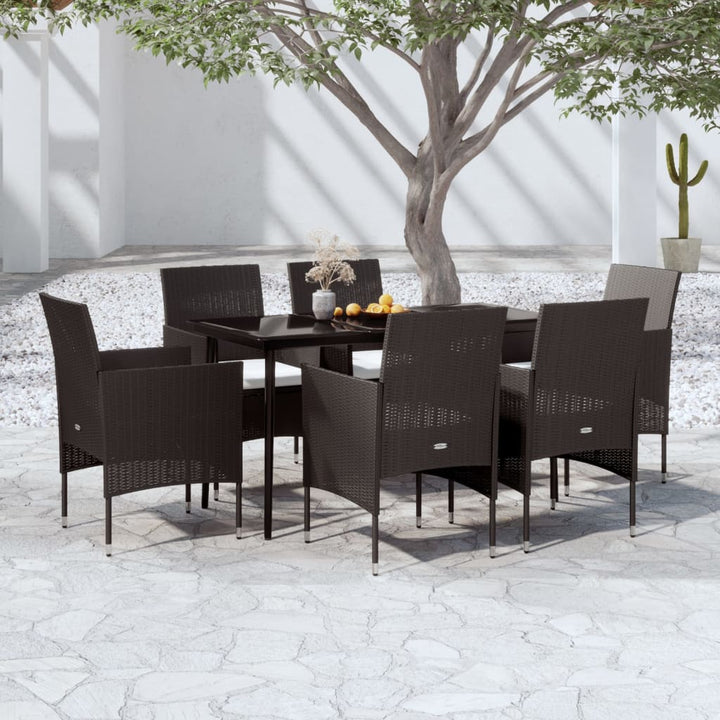 Set Mobilier De Grădină Cu Perne, 3 Piese,