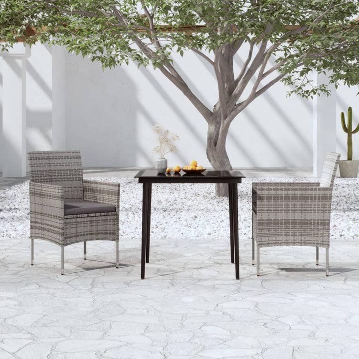 Set Mobilier De Grădină Cu Perne, 3 Piese,