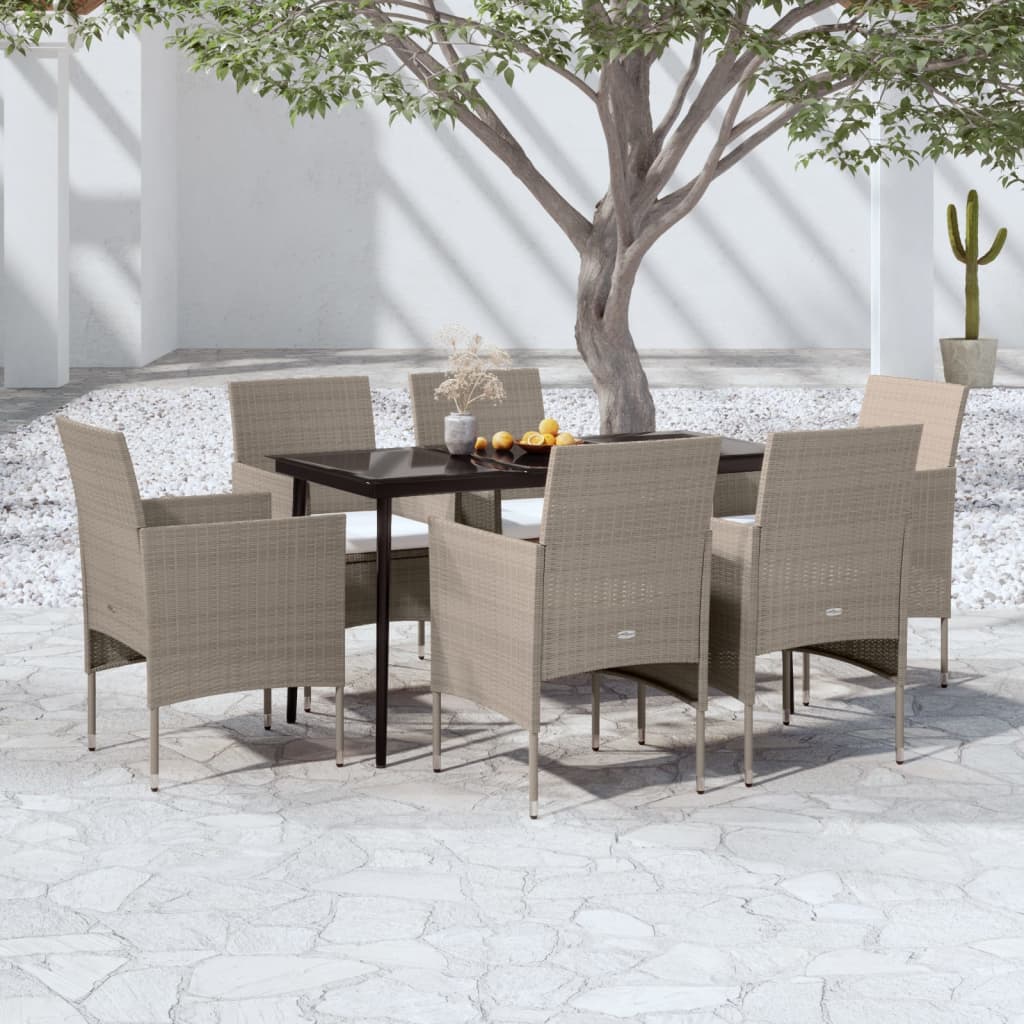 Set Mobilier De Grădină Cu Perne, 3 Piese,
