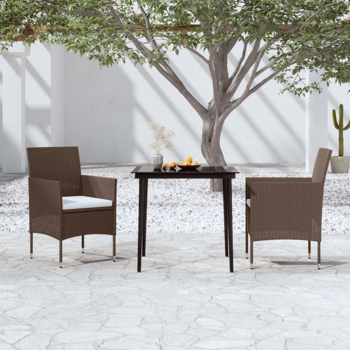 Set Mobilier De Grădină Cu Perne, 3 Piese,