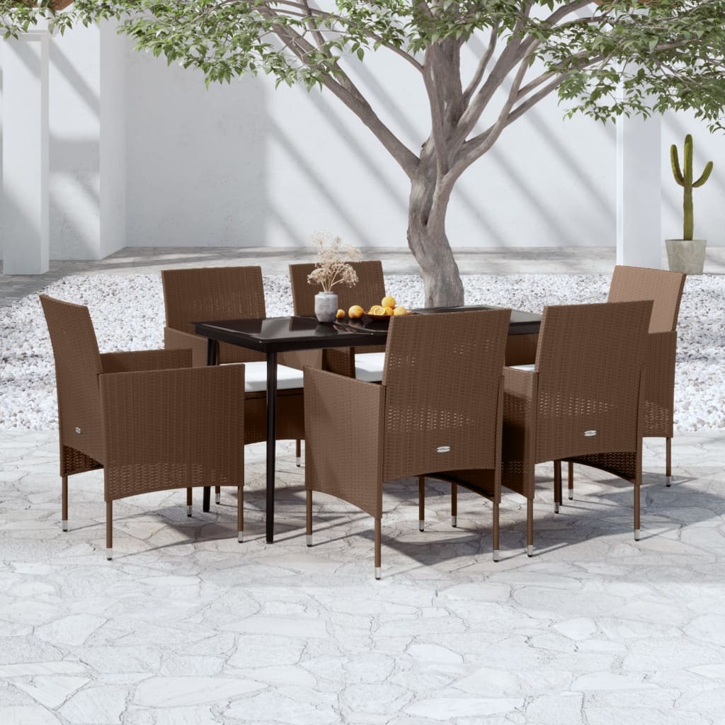 Set Mobilier De Grădină Cu Perne, 3 Piese,