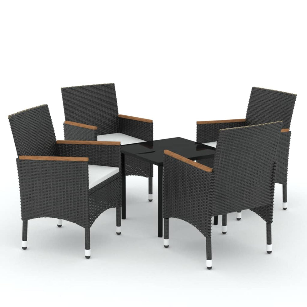 Set Masă Pentru Grădină, 5 Piese, Cu Perne,