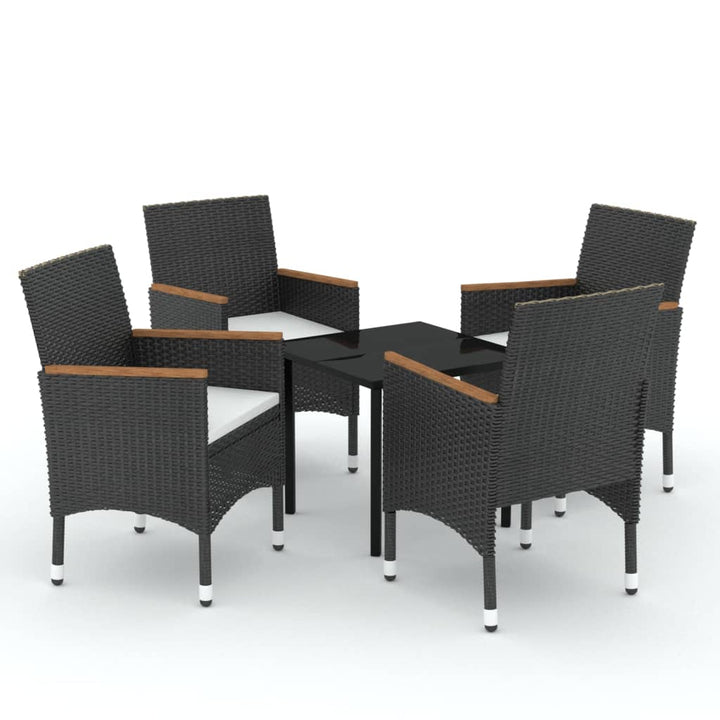 Set Masă Pentru Grădină, 5 Piese, Cu Perne,