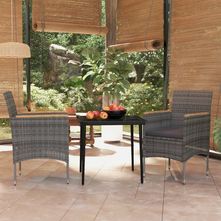 Set Mobilier De Grădină, Cu Perne, 3 Piese,