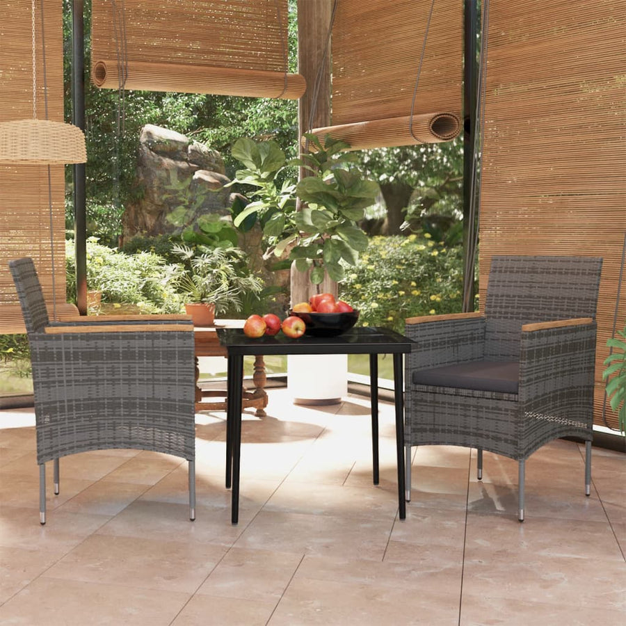 Set Mobilier De Grădină, Cu Perne, 3 Piese,