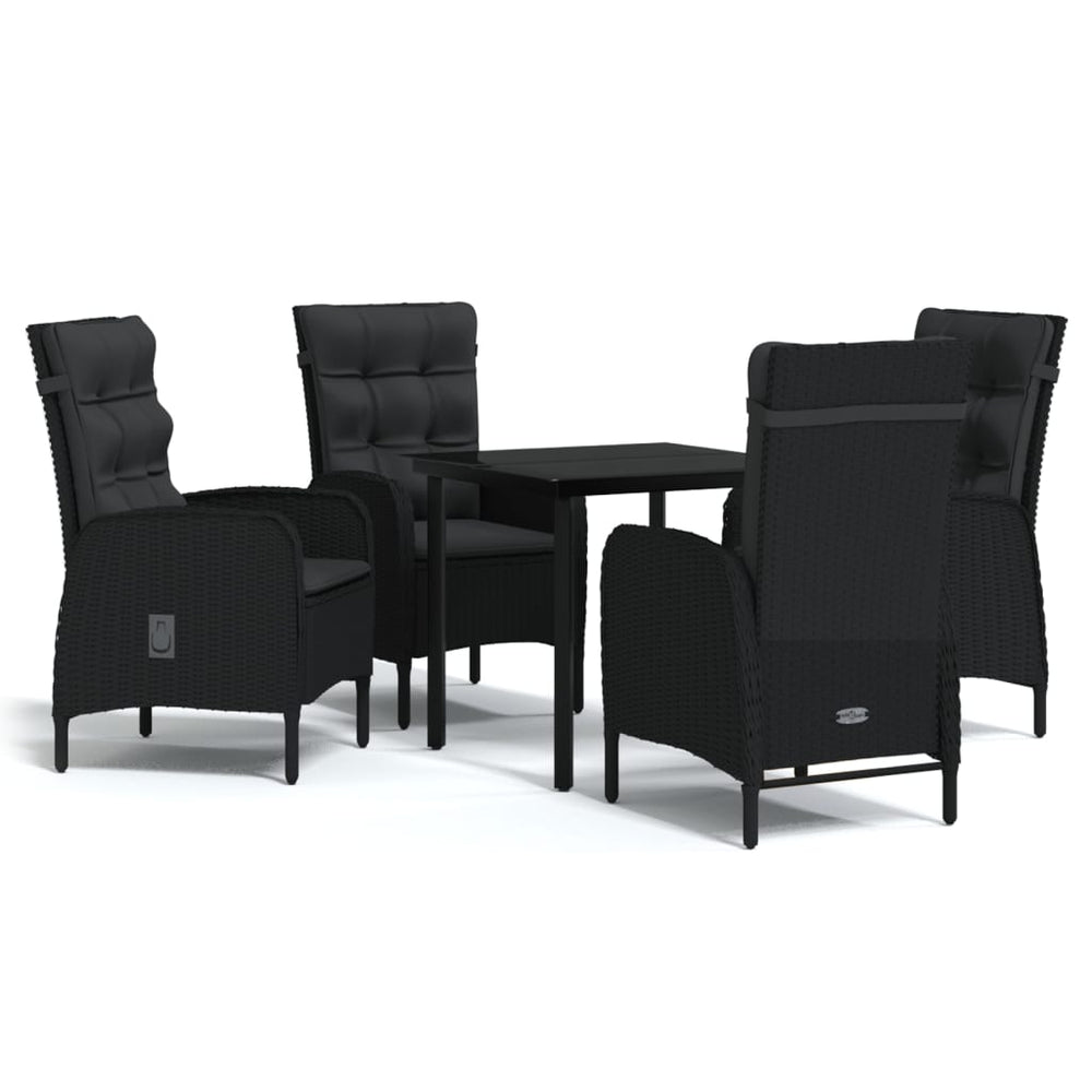 Set Masă Pentru Grădină, 5 Piese, Cu Perne,