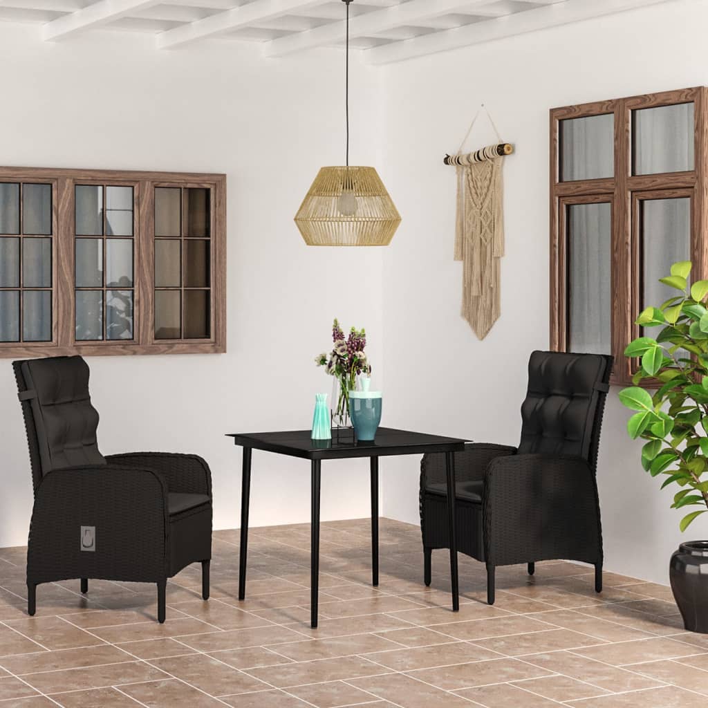 Set Mobilier De Grădină, Cu Perne, 3 Piese,