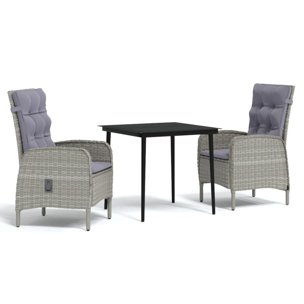 Set Mobilier De Grădină, Cu Perne, 3 Piese,