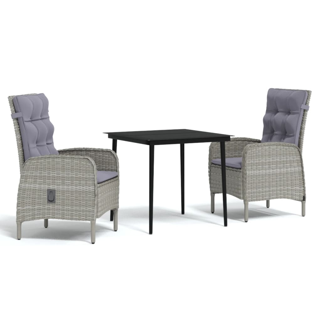 Set Mobilier De Grădină, Cu Perne, 3 Piese,