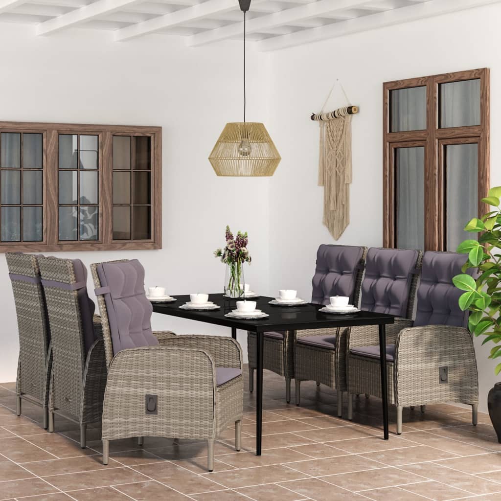 Set Mobilier De Grădină, Cu Perne, 3 Piese,