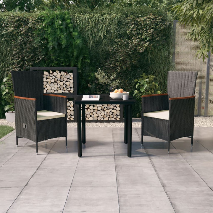Set Mobilier Pentru Grădină, Cu Perne, 3 Piese, Gri