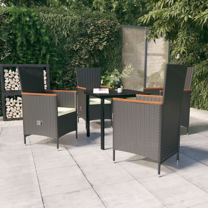 Set Mobilier Pentru Grădină, Cu Perne, 3 Piese, Gri