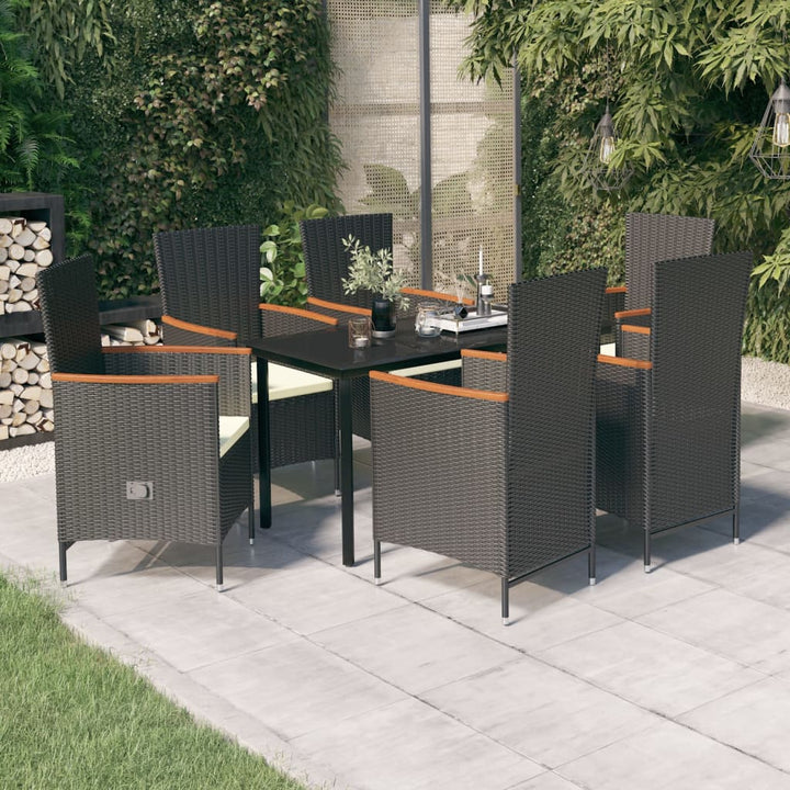 Set Mobilier Pentru Grădină, Cu Perne, 3 Piese, Gri