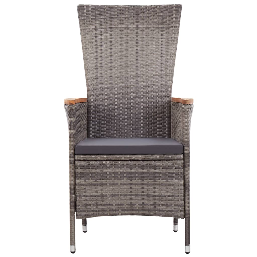 Set Mobilier Pentru Grădină, Cu Perne, 3 Piese, Gri