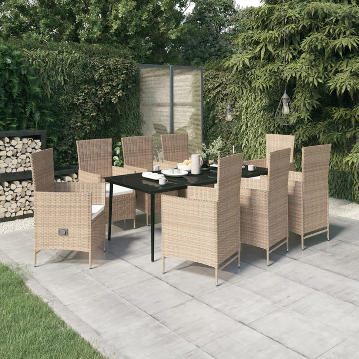 Set Mobilier De Grădină Cu Perne, 3 Piese, Negru