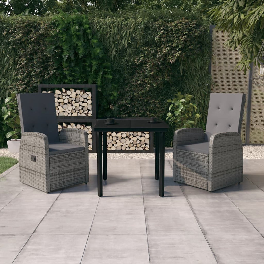 Set De Mobilier Pentru Grădină, Cu Perne, 3 Piese,