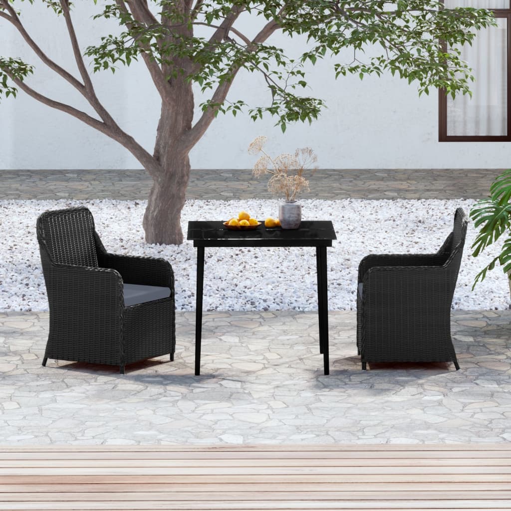 Set Mobilier De Grădină Cu Perne, 3 Piese,