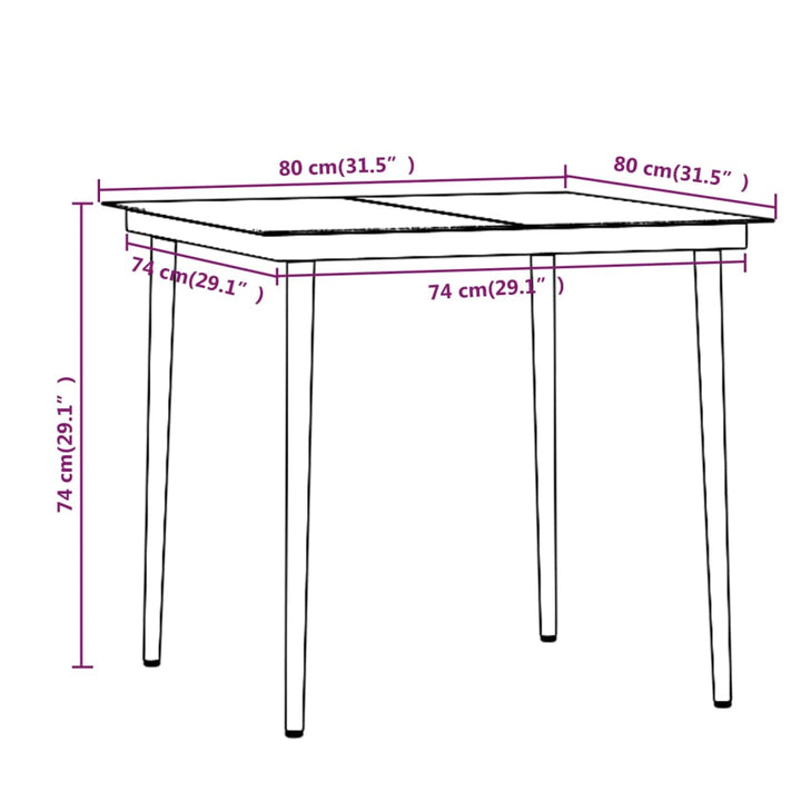 Set Mobilier De Grădină Cu Perne, 3 Piese,