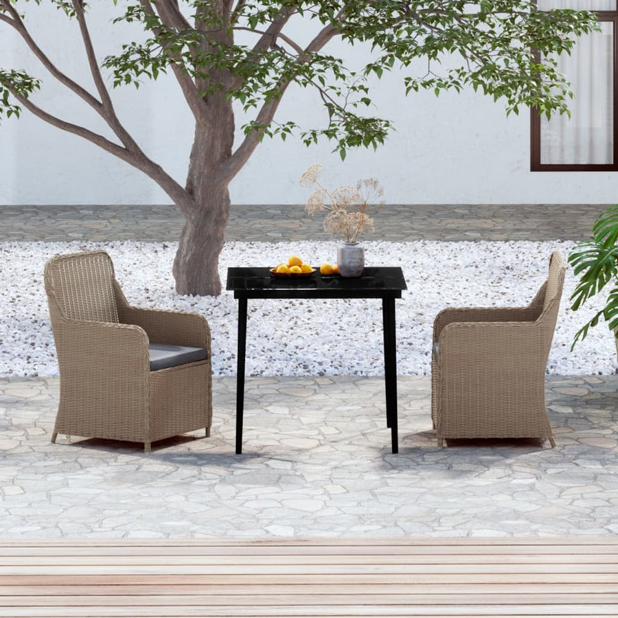 Set Mobilier De Grădină Cu Perne, 3 Piese,