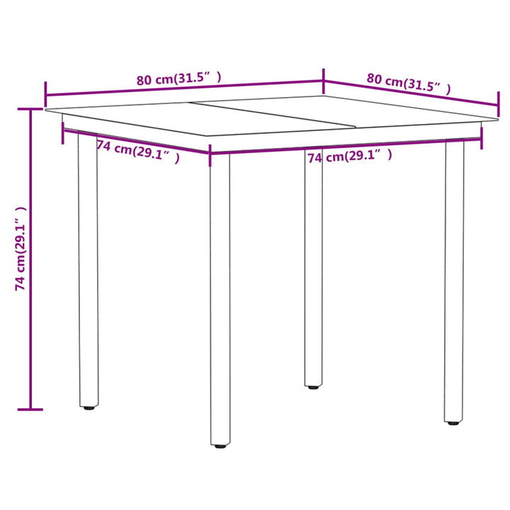 Set Mobilier Pentru Grădină, 3 Piese,
