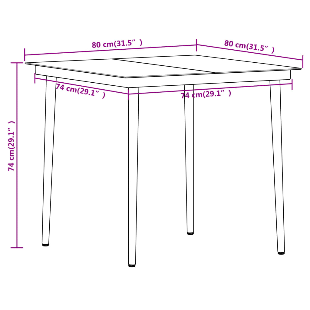 Set De Mobilier Pentru Grădină, 3 Piese,