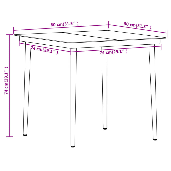 Set De Mobilier Pentru Grădină, 3 Piese,